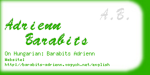 adrienn barabits business card